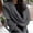 Gray1, variant on Cropped Sweater Wrap Cozy Knitted Scarf with Sleeves, Lightweight Shawl Cardigan Cape for Ladies, Casual Everyday Wear