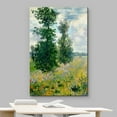 thumbnail image 3 of HFDF Canvas Print Wall Art Poppy Fields Near Argenteuil Claude Monet Classical Illustrations Fine Art Decorative Vintage Watercolors Pastel Multicolor Zen for Living Room, Bedroom, 12x18inch Framed, 3 of 5
