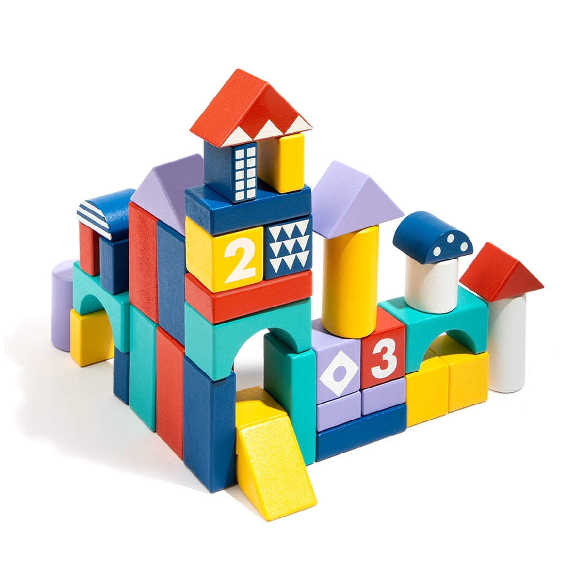 Details about   Colorful Building Blocks Wooden Blocks For Kids Gifts Boys Educational Toys 