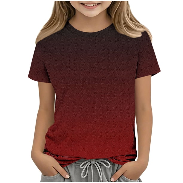 Camisetas de Manga Larga para Niños de Moda de Color Sólido Cuello Redondo Sueltas Y Casuales para Uso Diario, Interior, Regreso a Casa, Fiestas Y Fotografía