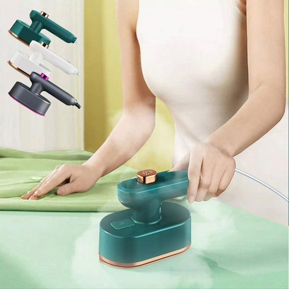 Fiudx Plancha de Vapor Portátil de Viaje, Antiarrugas de Mano, Diseño Compacto, Mango Ajustable, Depósito de Agua de 50 Ml, Apta para Seda, Algodón y Lino, Fácil de Guardar, Ligera, para Uso Doméstic