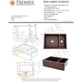 thumbnail image 4 of Premier Copper ProductsKA75DB33229 33" Hammered Copper Kitchen Apron 75/25 Double Basin Sink, 4 of 4
