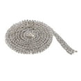 thumbnail image 4 of 1 Yard Rhinestone Close Chain Rhinestone Close Trim for Jewelry Craft Silver Withe Diamond, 4 of 9