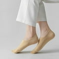 thumbnail image 2 of Womens No Show Socks 4-8 Pairs Ondo Low Cut Non-Slip Socks Invisible Cotton Liner Socks, 2 of 5