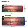 thumbnail image 3 of RGB Gaming Mouse Pad 15W Wireless Charging Large Waterproof Desk Mat 13 Light Modes Mousepad 31.5x11.8 Dead Trees and Flamingos, 3 of 6