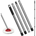 thumbnail image 2 of HSAPOW-Spin Mop Replacement Handle - 4-Section 30" to 58" Mop Handle Replacement Stick Compatible with O-Ceda Spin Mop, EasyWring Mop Handle for Floor Cleaning(Mop Head&Base not Include) (Black), 2 of 4