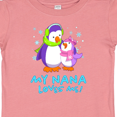 thumbnail image 4 of Inktastic My Nana Loves Me Cute Penguins Girls Baby T-Shirt, 4 of 5
