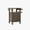 Brown, variant on Total Grill Carts Outdoor with Storage and Wheels: Portable Metal Table and Storage Cabinet for BBQ, Deck, Patio, Backyard (Brown)