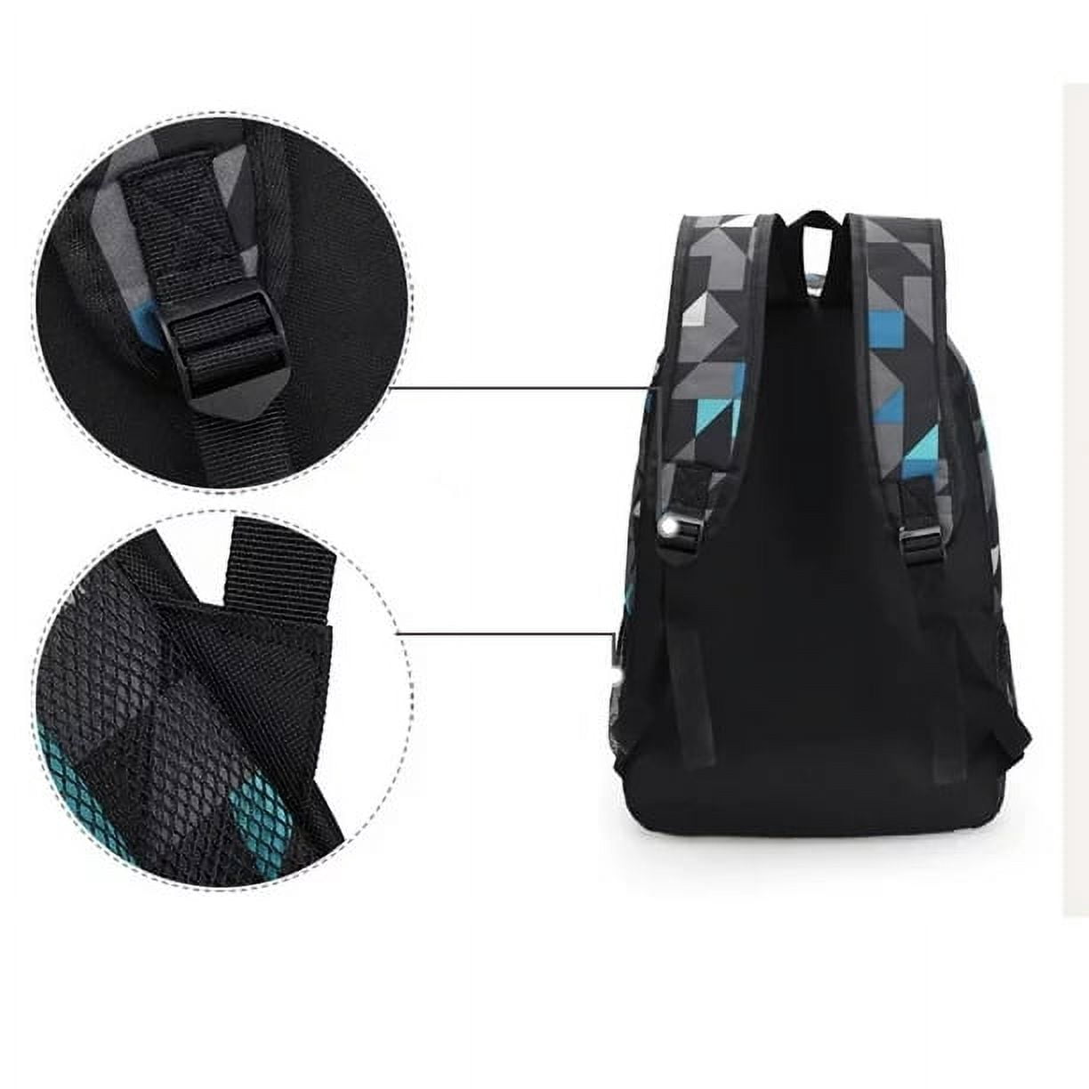 Roblox by Lifemoda Unisex Laptop Backpack Galaxy Print Polyester Travel Bag, Blue