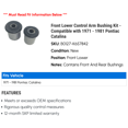 thumbnail image 2 of Front Lower Control Arm Bushing Kit - Compatible with 1971 - 1981 Pontiac Catalina 1972 1973 1974 1975 1976 1977 1978 1979 1980, 2 of 2