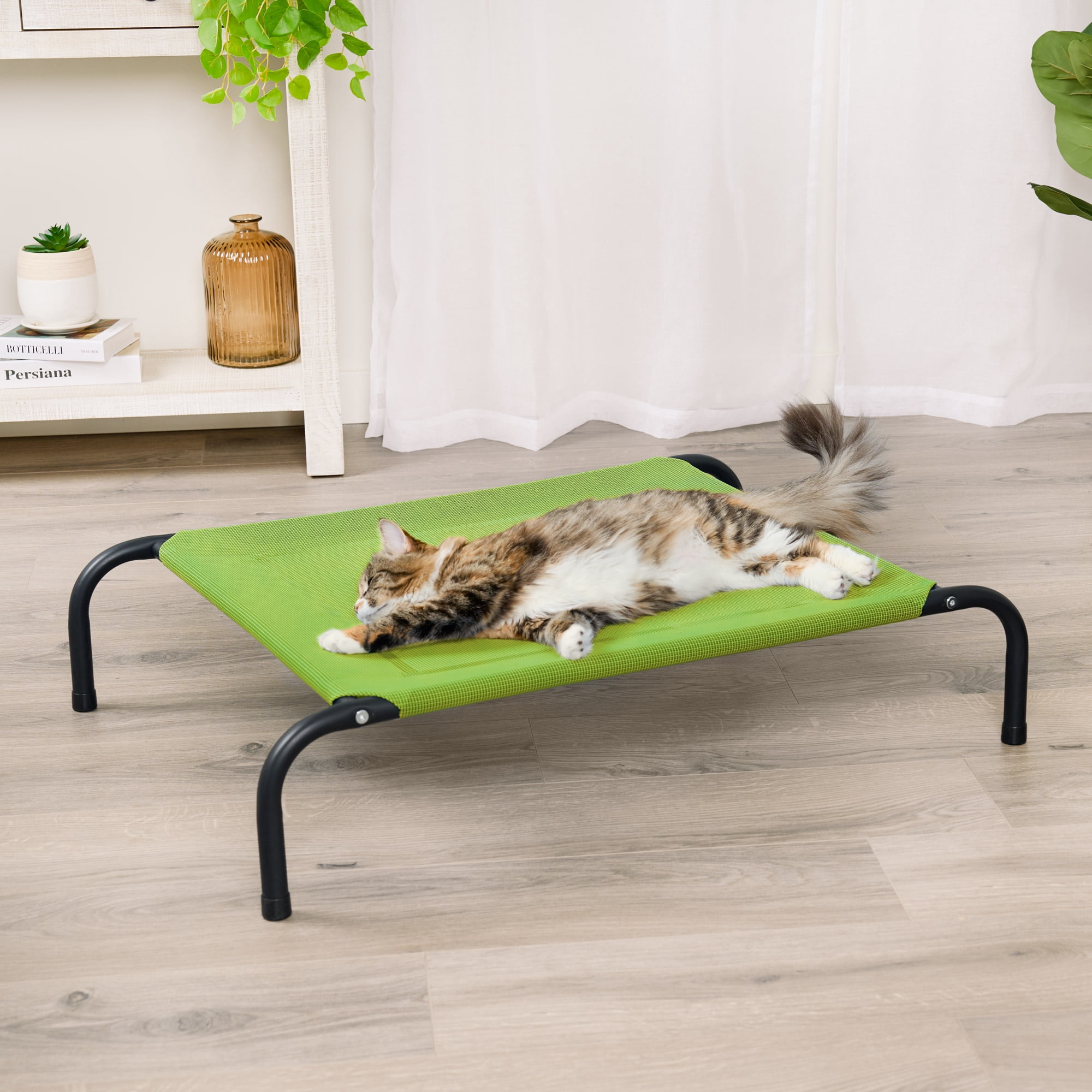 FurHaven Pet Products Elevated Cot Pet Bed - Gecko Green, Small