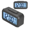 thumbnail image 3 of Alarm Clock, Photosensitive Portable Snooze Function LED Large Display LED Alarm Clock Electronic Night Light  for Bedroom for Home for Office White,Black, 3 of 8