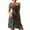 Black, variant on IROINNID Sleeveless Square Neck Dress For Women Fashion Summer Casual Backless Floral Mini Dress Prints Short Sheath Dress