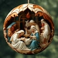 thumbnail image 3 of Nativity Christmas Ornaments,Nativity Ornaments for Christmas Tree,Hanging Nativity Scenes Christmas Indoor,Religious Christmas Hanging Ornament The Birth of Jesus Christian Christmas Decorations, 3 of 7
