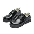 thumbnail image 2 of Gubotare Little Boys Dress Shoes Oxford Boy School Shoes Kids Oxford School Uniform Loafer Girls Church Dress Shoes Size 12 (Black,Little Kids 12), 2 of 9
