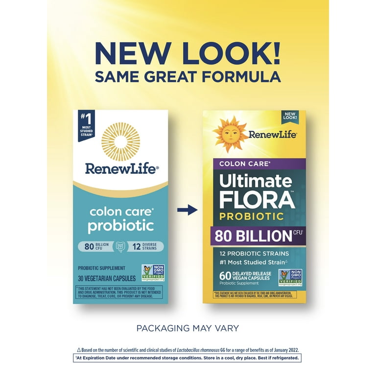 Renew Life Ultimate Flora Probiotic - Digestive Support, Gut