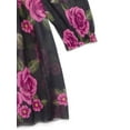 thumbnail image 3 of Zac Kids Girls Rose Ruffle Dress with Long-Sleeves, Sizes 4-18, 3 of 3