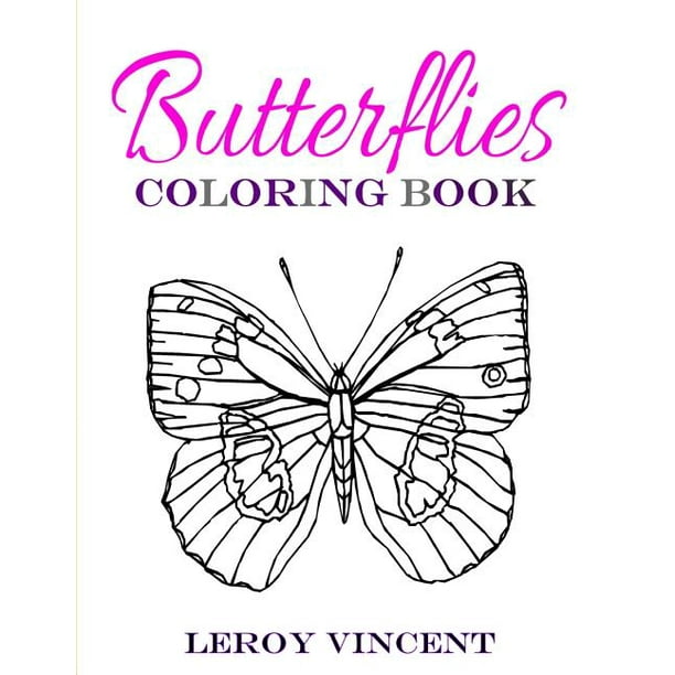 Butterflies Coloring Book (Paperback) - Walmart.com