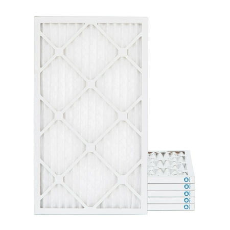 

16X24X1 MERV 11 Pleated AC Furnace Air Filters. 6 Pack. Made in USA
