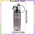 thumbnail image 3 of Leakproof Water Bottle With Extra Spray Head & Straw 600ml Sports Water Bottle Drinking And Spraying Misting Bottle For Cooling And Hydration, Gym, Sports, Outdoors And Office, Black, 3 of 6