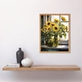 thumbnail image 2 of Sunflowers Still Life Watercolour Painting Yellow Flowers Farmhouse Window Sill Art Print Framed Poster Wall Decor 12x16 inch, 2 of 5