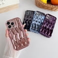 thumbnail image 2 of for iPhone 15 Pro Max Case,Water Ripple Pattern Curly Wave Frame Soft Compatible with iPhone Case (Light Black,iPhone 15 Pro Max), 2 of 12