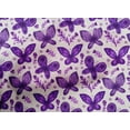thumbnail image 4 of oneOone Cotton Poplin Purple Fabric Insect & Floral Feather Sewing Fabric By The Yard Printed Diy Clothing Sewing Supplies 42 Inch Wide, 4 of 4