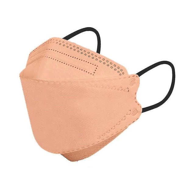 10/30/50/100 piezas 3d 4 capas Morandi máscara de seguridad facial para adultos peso ligero cómodo ALight Pink10PCS
