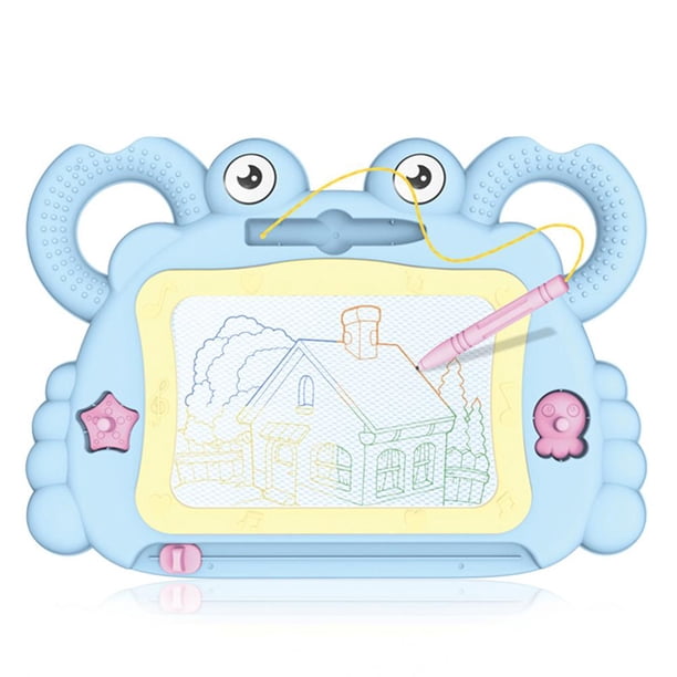 Tablero De Dibujo Magnético Para Niños, Tablero De Dibujo Colorido Borrable Con Bolígrafo Y Sellos, Almohadilla De Escritura Y Aprendizaje Para Garabatos Monstrate FN007031-01