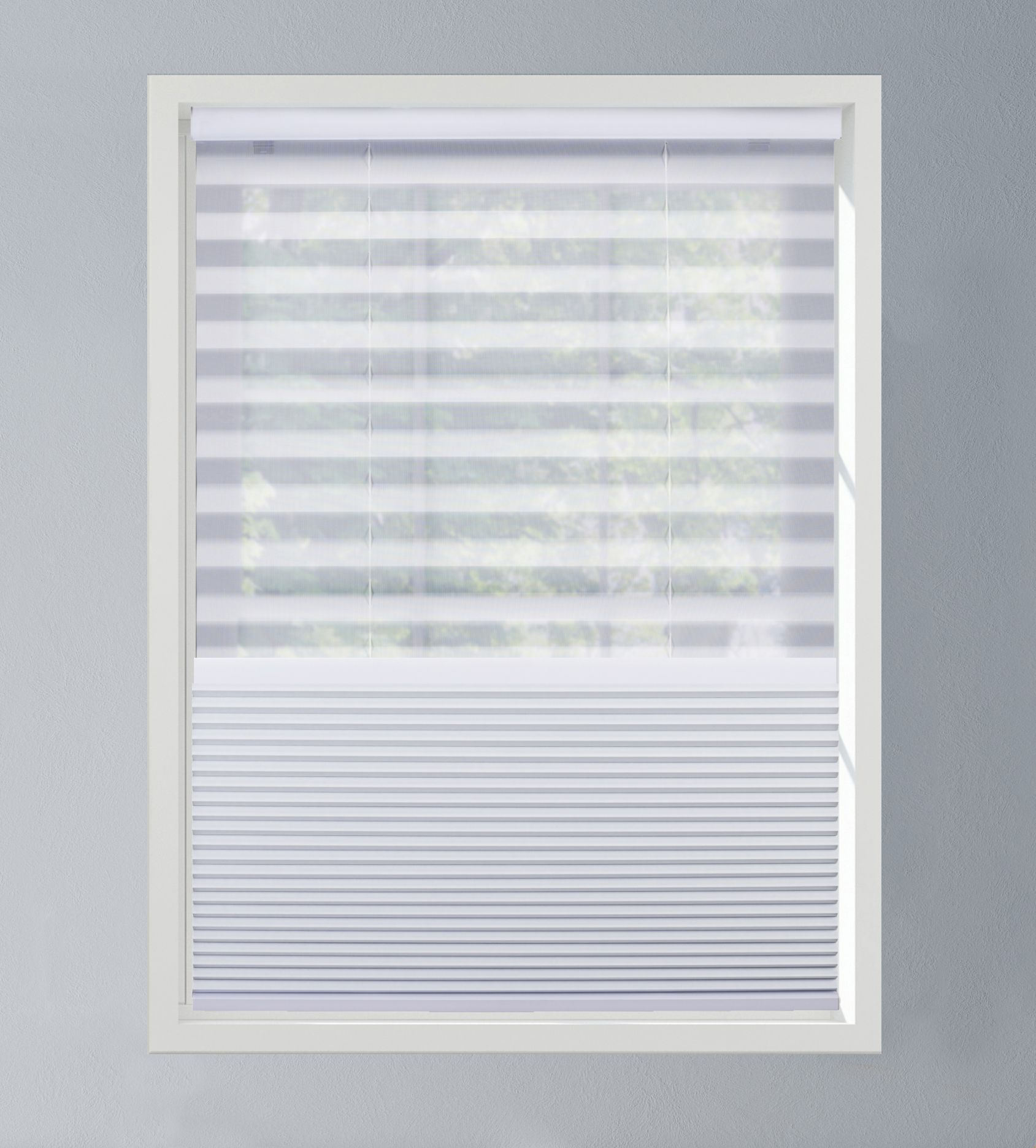 Light Filtering Cellular Shade Linen Avenue U3CR2975B36 Custom Cordless 29 3//4 W x 30 to 36 H Crystal Top Down Bottom Up TDBU