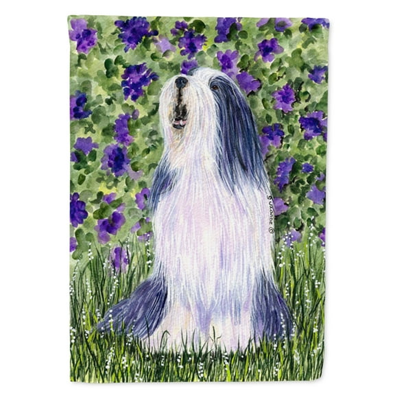 Caroline's Treasures SS8602-FLAG-PARENT Bearded Collie Flag, , multicolor