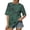 Green, variant on Oversized Tie Dye Shirt for Women Funky Hippie Hipster Streetwear Crewneck Short Sleeeve T-Shirts Lightweight Summer Tops Green S