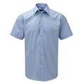 thumbnail image 1 of Russell Collection Chemise Formelle à Manches Courtes Facile d'Entretien pour Hommes Mini Chevrons, 1 of 3