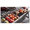 thumbnail image 7 of Foldable BBQ - Full Body Stainless Steel BBQ Chacoal Grill Stand with 2Trays, 2 Steel Skewers, Carry bag, Height Adjustable Grid, 10S Setup, Fold Flat Outdoor Backyard Camping must have, 7 of 7