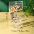 thumbnail image 3 of Alimentador automático de jaula para pájaros, alimentador de loros con percha, alimentador de semillas de acrílico transparente, accesorios de jaula para cacatúas pequeñas y medianas TUNC Sencillez, 3 of 4