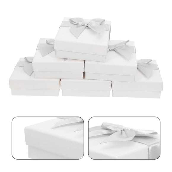 HAMPPLIES 10Ud Para Joyería Con Tapa Y Texturizado Para Presentación Y Almacenamiento Seguro