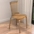 thumbnail image 5 of CRO Decor walnut color plywood dining chair/Windsor chair/bar chair (set of 2), 5 of 11