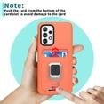 thumbnail image 2 of CoverON For Samsung Galaxy A33 5G Phone Case, KickStand Ring Credit Card slot Rugged Cover Magnetic holder, Orange, 2 of 9