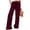 Wine, variant on FengLS Casual Loose Pants Women Drawstring Stretched-Waist Long Pants with Pockets Summer Comfy Wide Leg Ice-Silk Trousers