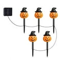 thumbnail image 4 of 5 Pack Battery Operated Lantern Stake String Lights Orange Halloween Pathway Decor for Outdoor Halloween Yard Display Pumpkin Pathway Lights Outdoor LED Walkway Lights for Driveway Garden, 4 of 6