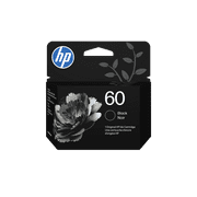 HP 60 Black Original Ink Cartridge, ~200 pages, CC640WN#140