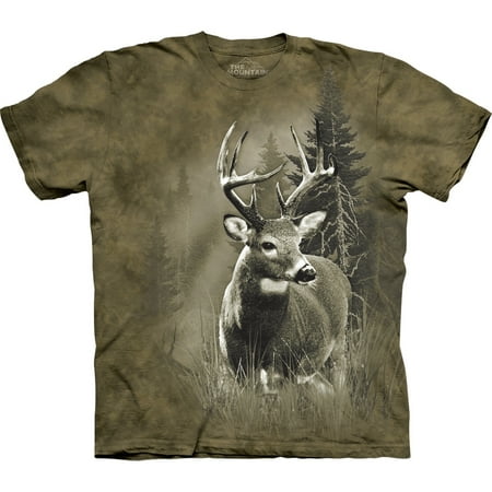 Tan 100% Cotton Lone Buck Graphic Novelty T-Shirt