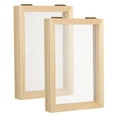 thumbnail image 1 of Unique Bargains 7'x5' Wooden Paper Making Screen Papermaking Mould Deckle Frame, Natural Color 2 Pack, 1 of 5
