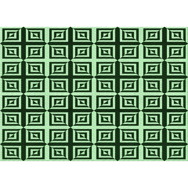 Ahgly Company Tapis Rectangulaire Lavable en Machine Intérieur Transitionnel Vert Clair, 7 Pieds x 9 Pieds