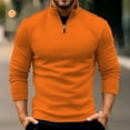 thumbnail image 2 of UVEASISHA Quarter Zip Golf Pullover Men Slim Fit Casual Long Sleeve Polos Shirt Mens 1/4 Zipper Collar Sweatshirts Fall Lightweight Fashion Athletic Sweatshirt On Sale Red XL, 2 of 7