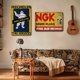 thumbnail image 5 of Chapa Metal Retro para Garaje Pintura Hierro Rectangular 30x40cm 2 Uds., 5 of 9