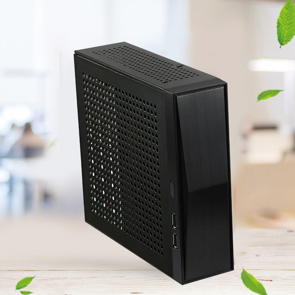 WINDLAND ITX Computer for Case FH05 Mini Desktop for Case Industrial Control Home Theater PC Gaming for Case Horizontal Metal Des