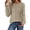 Khaki, variant on Bxsruta Womens Long Sleeve Raglan Tops Crew Neck Lightweight Shirts Casual Athletic Tees