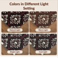 thumbnail image 7 of Design&I 8'x10' Washable Area Rug Halloween Vintage Skull Damask Ornamental Symmetrical Large Border for Dining Room, Office, Lounge, Snag-Free, 7 of 7