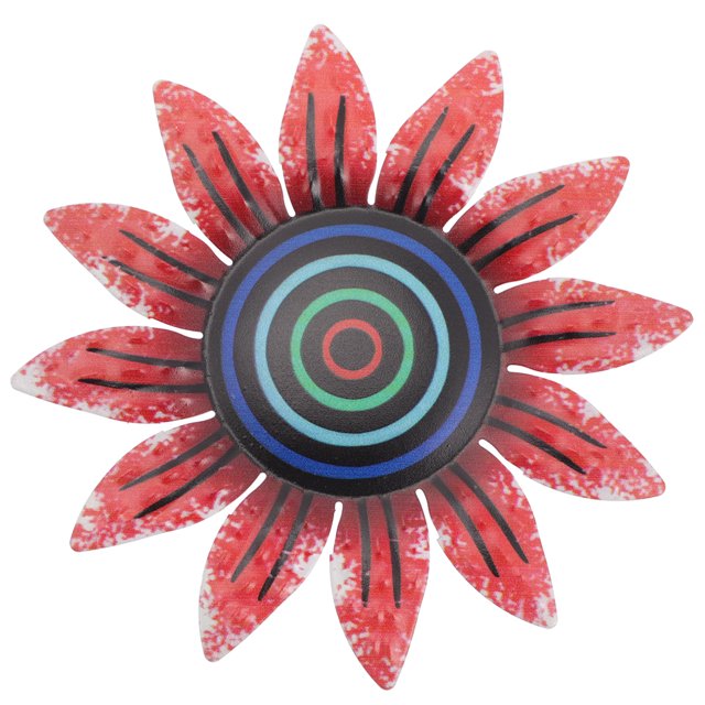 HOMEMAXS, artesanía de hierro, forma de flor, colgante colgante, adorno colgante para jardín, suministros para el hogar HOMEMAXS 13702029